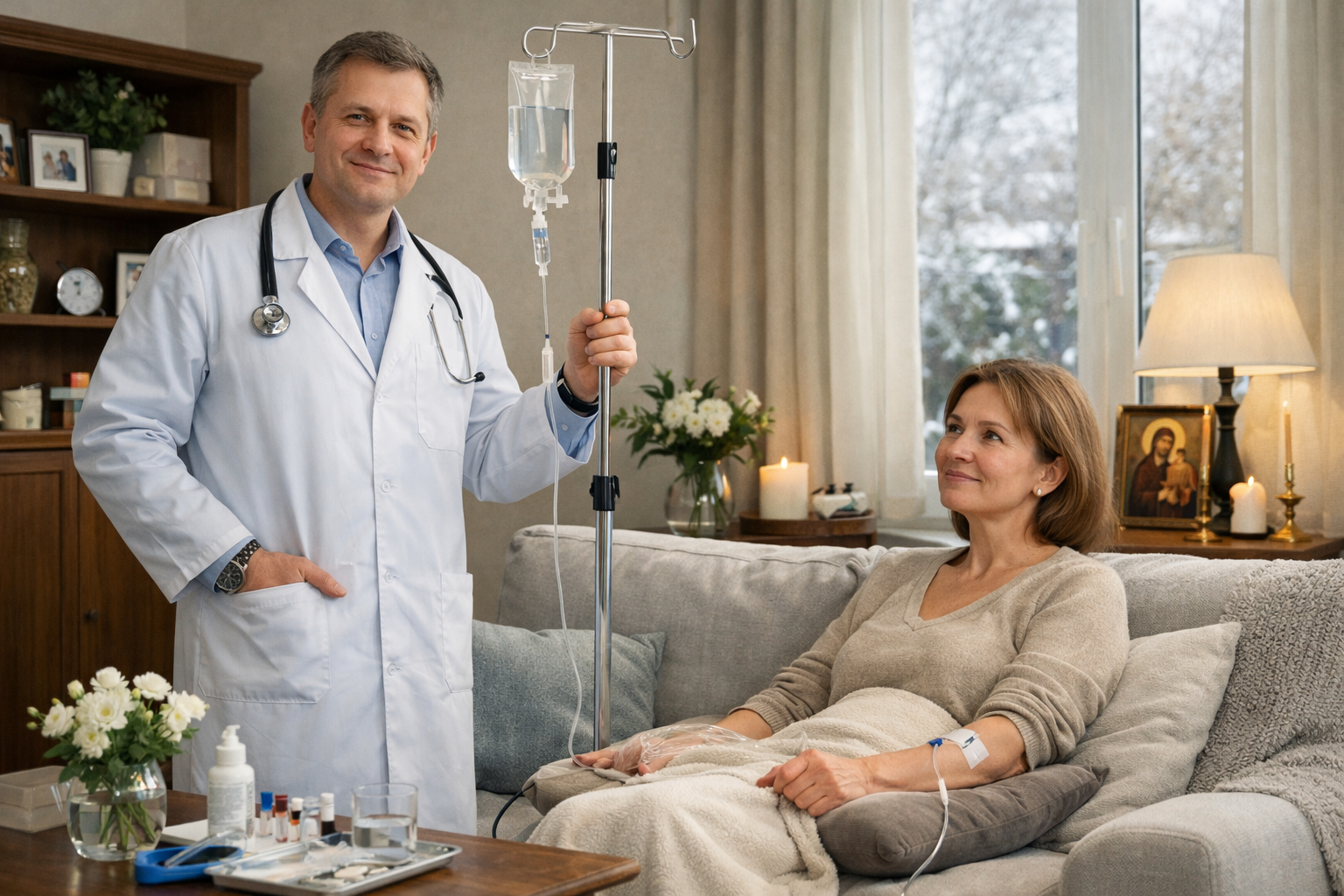 Капельница на дому: профессиональная помощь в комфортной обстановке
